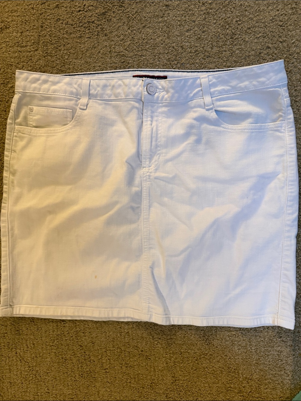 Tommy Hilfiger white denim skirt size 16